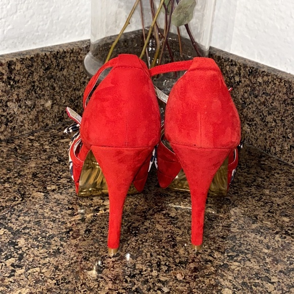 Bebé platform heels leather suede - Picture 4 of 6